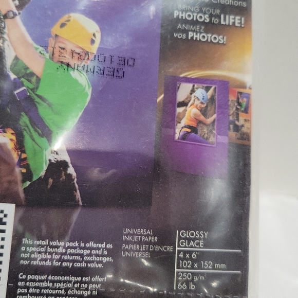 HP advanced photo paper lot of 2, sealed 5"×7 & 4"×6. - Picture 4 of 5